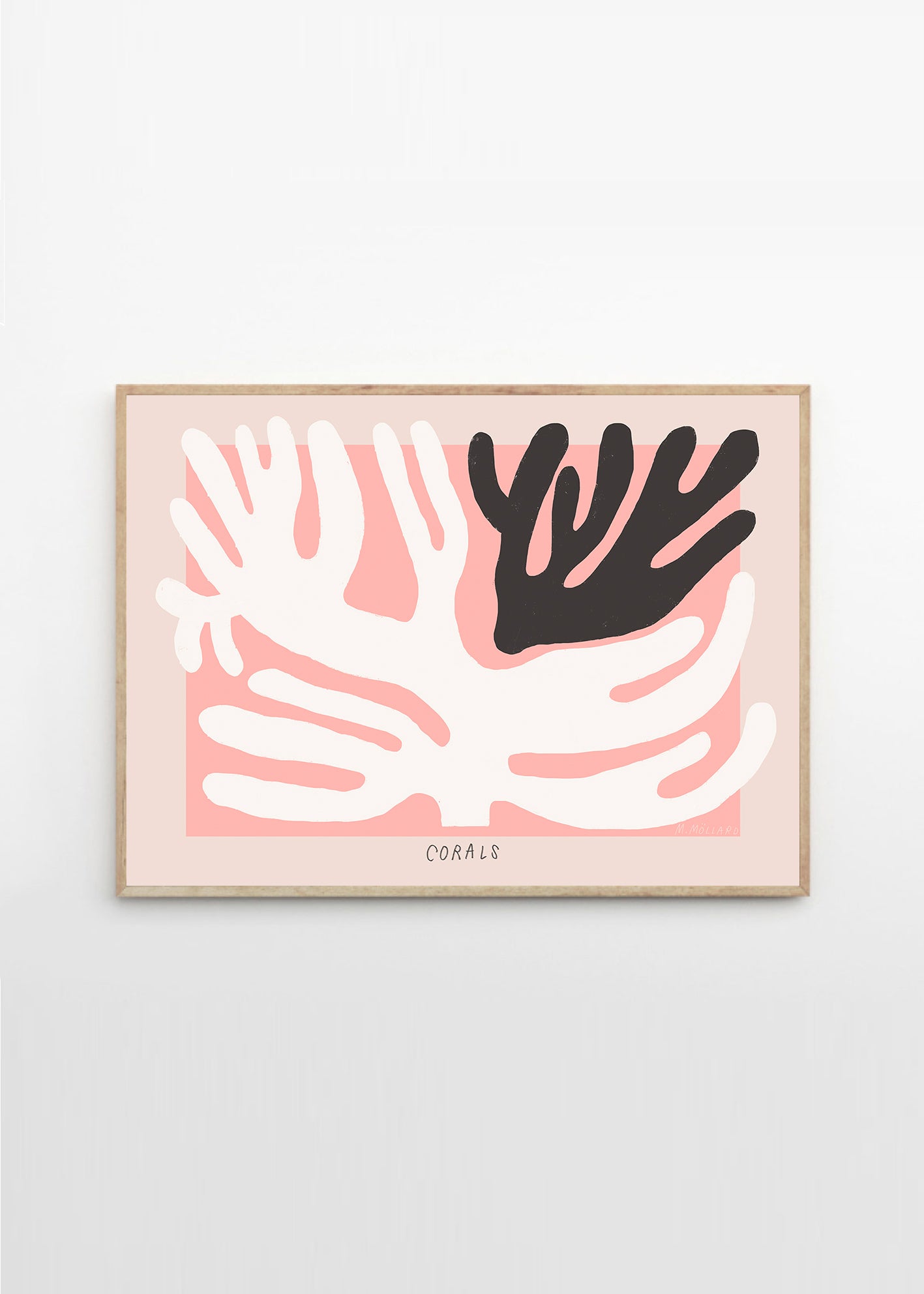 Plagát Black and White Coral by Madelen Möllard