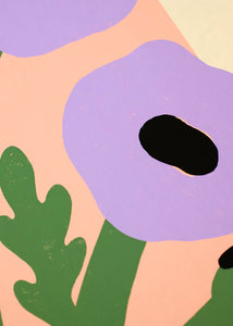 Plagát Purple Poppies by Madelen Möllard