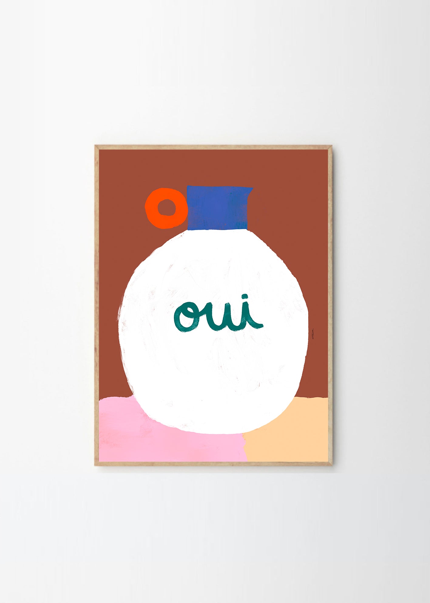 Plagát Vase Oui by Matías Larrain