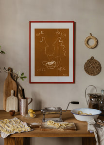 Plagát Eat Pasta by Ruby Hughes