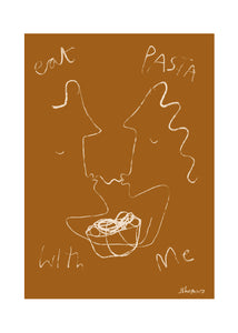 Plagát Eat Pasta by Ruby Hughes
