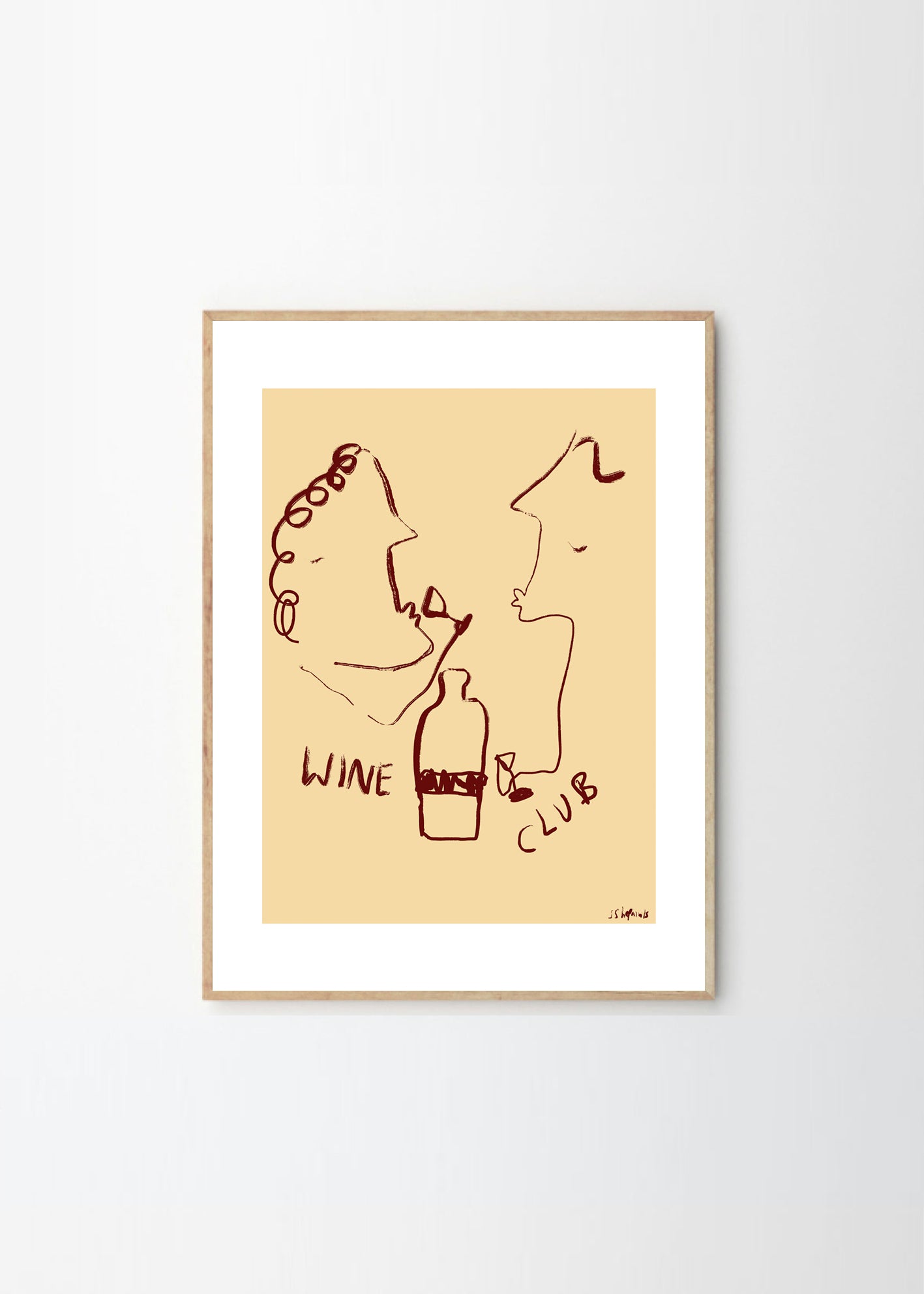 Plagát Wine Club by Ruby Hughes