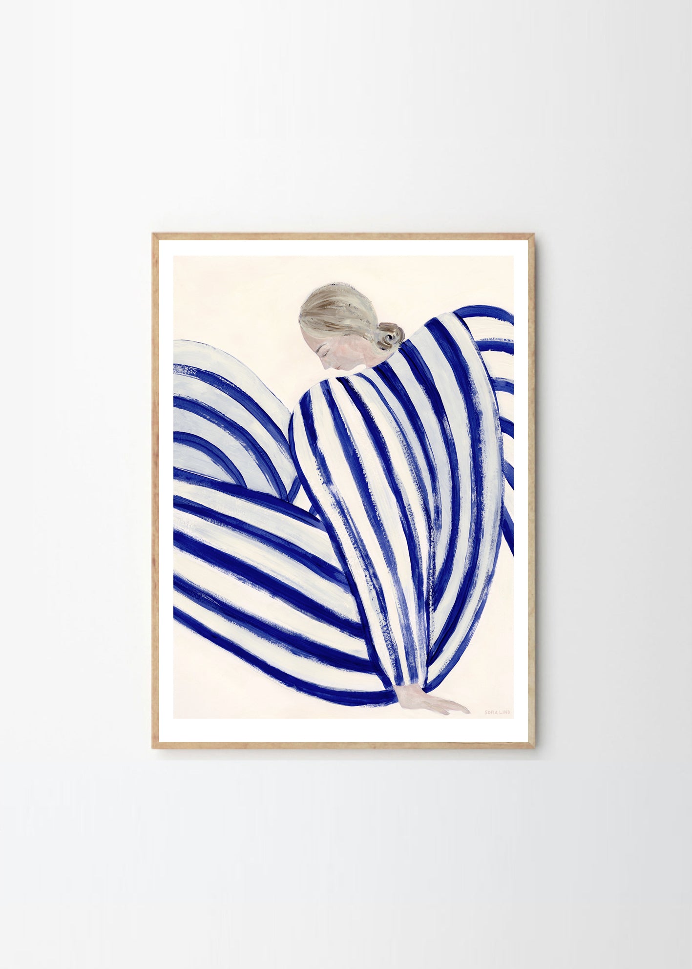 Plagát Blue Stripe At Concorde by Sofia Lind